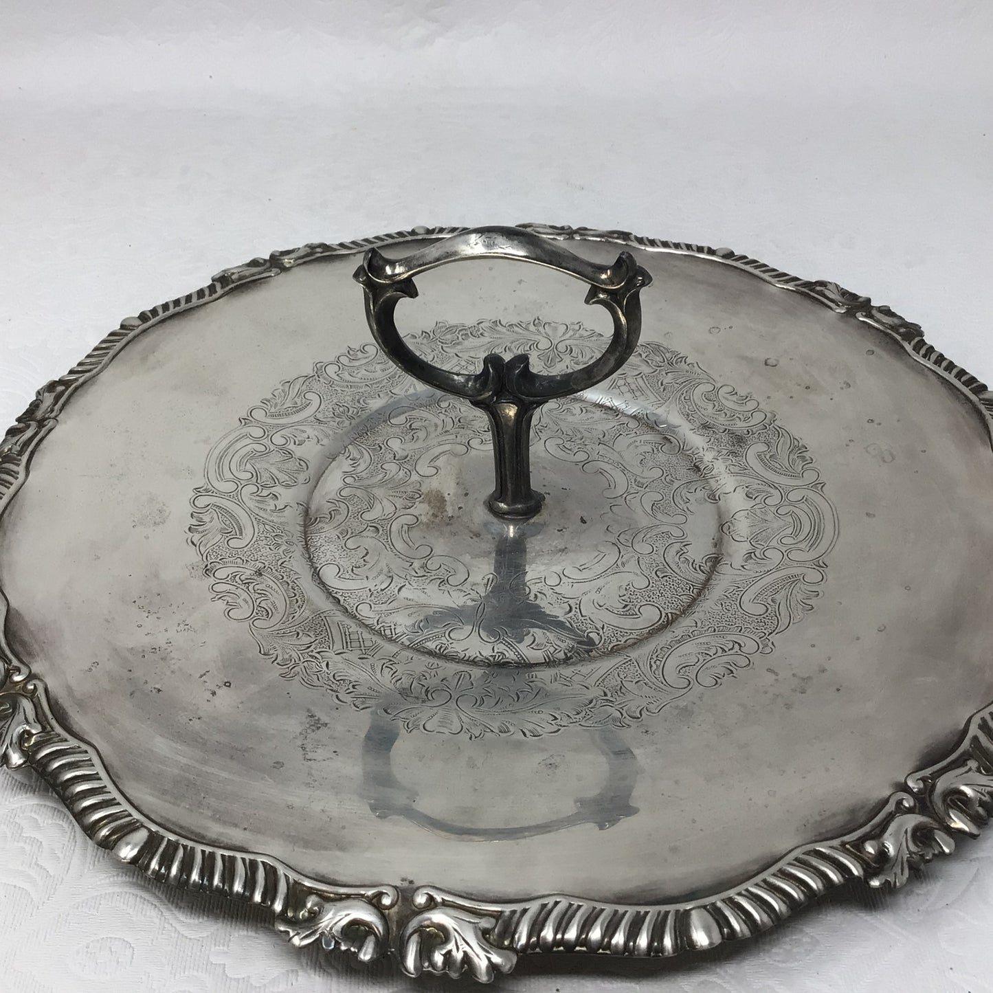 Antique Silver Serving Tray