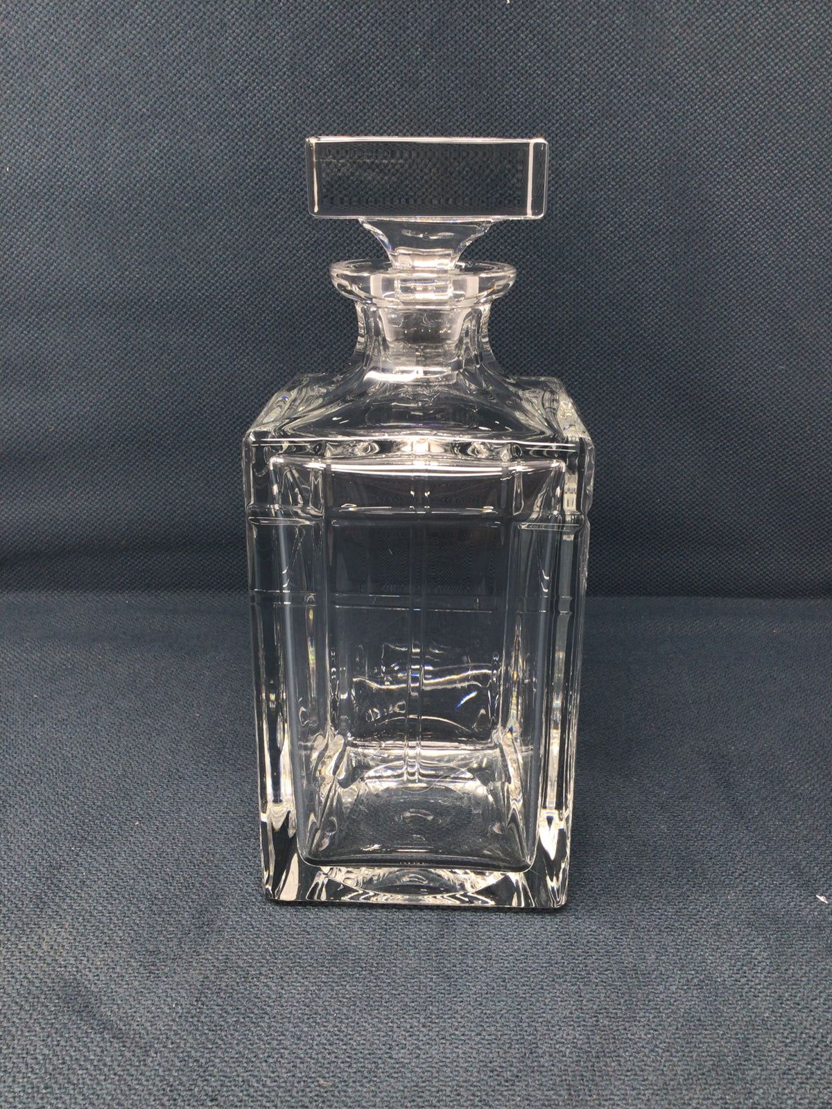 Rectangle Cut Crystal Decanter