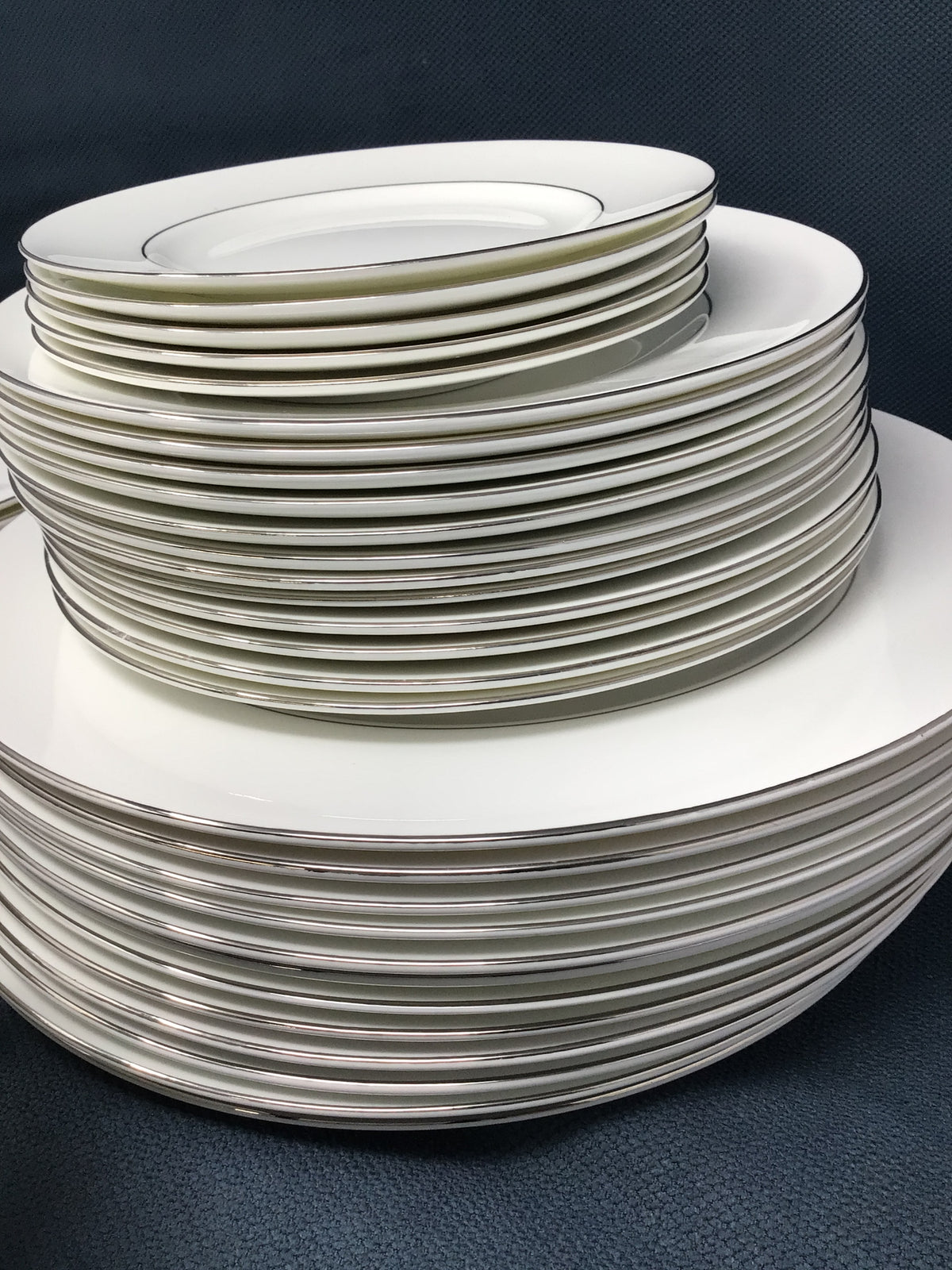 Wedgwood China "Signet Platinum"  43 pc Dish Set