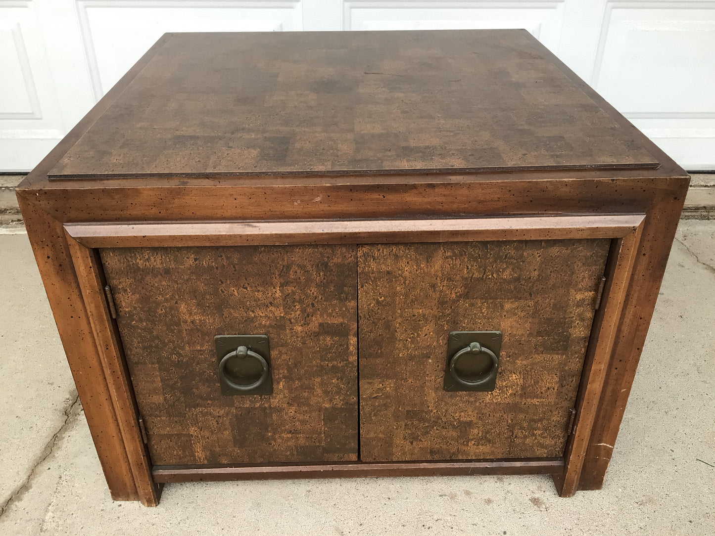 Wooden & Cork Side Table