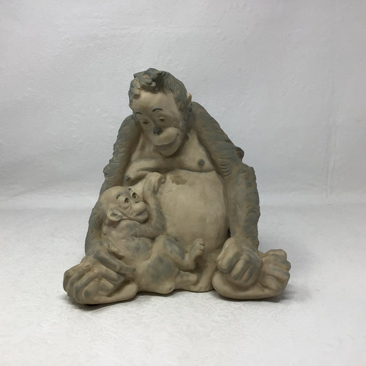 Orangutan and Baby Figurine