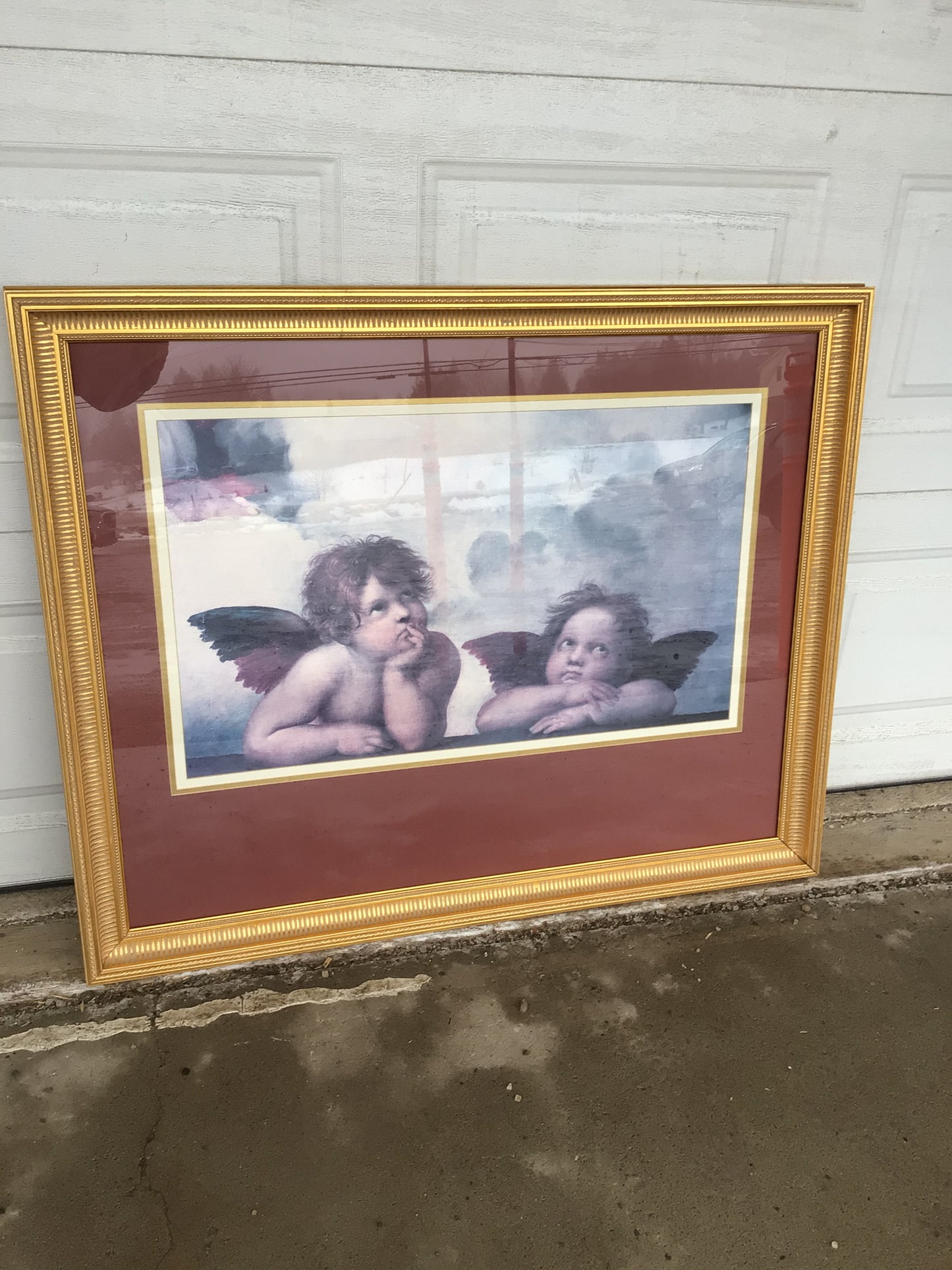 “The Two Cherubs” Framed and Matted Print