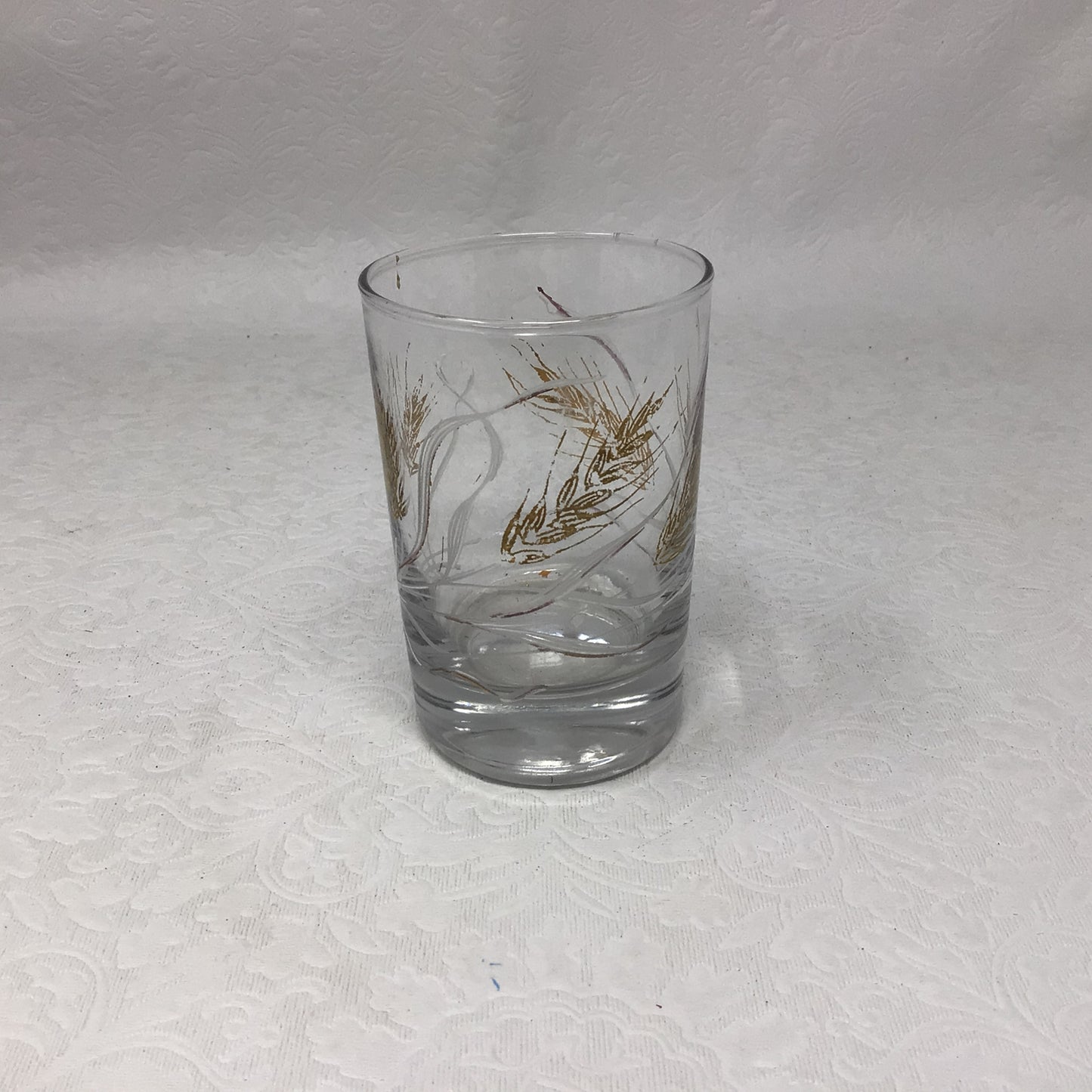 Homer Laughlin MCM Golden Wheat Pattern Juice Glasses, Set of 3