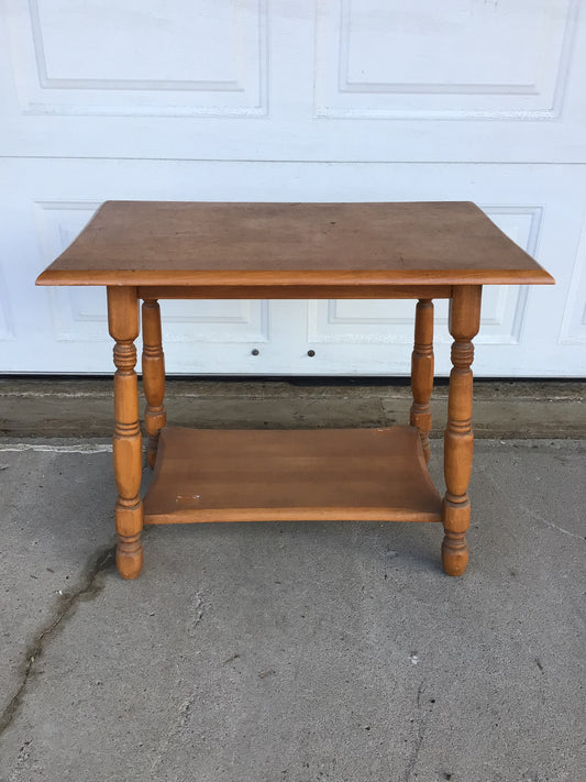 Two-tiered Wooden Side Table
