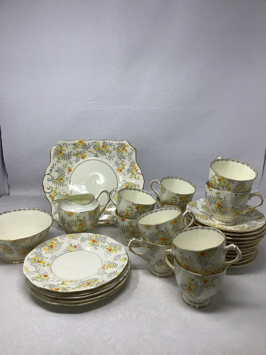 Tuscan China “Plant” High Tea Set