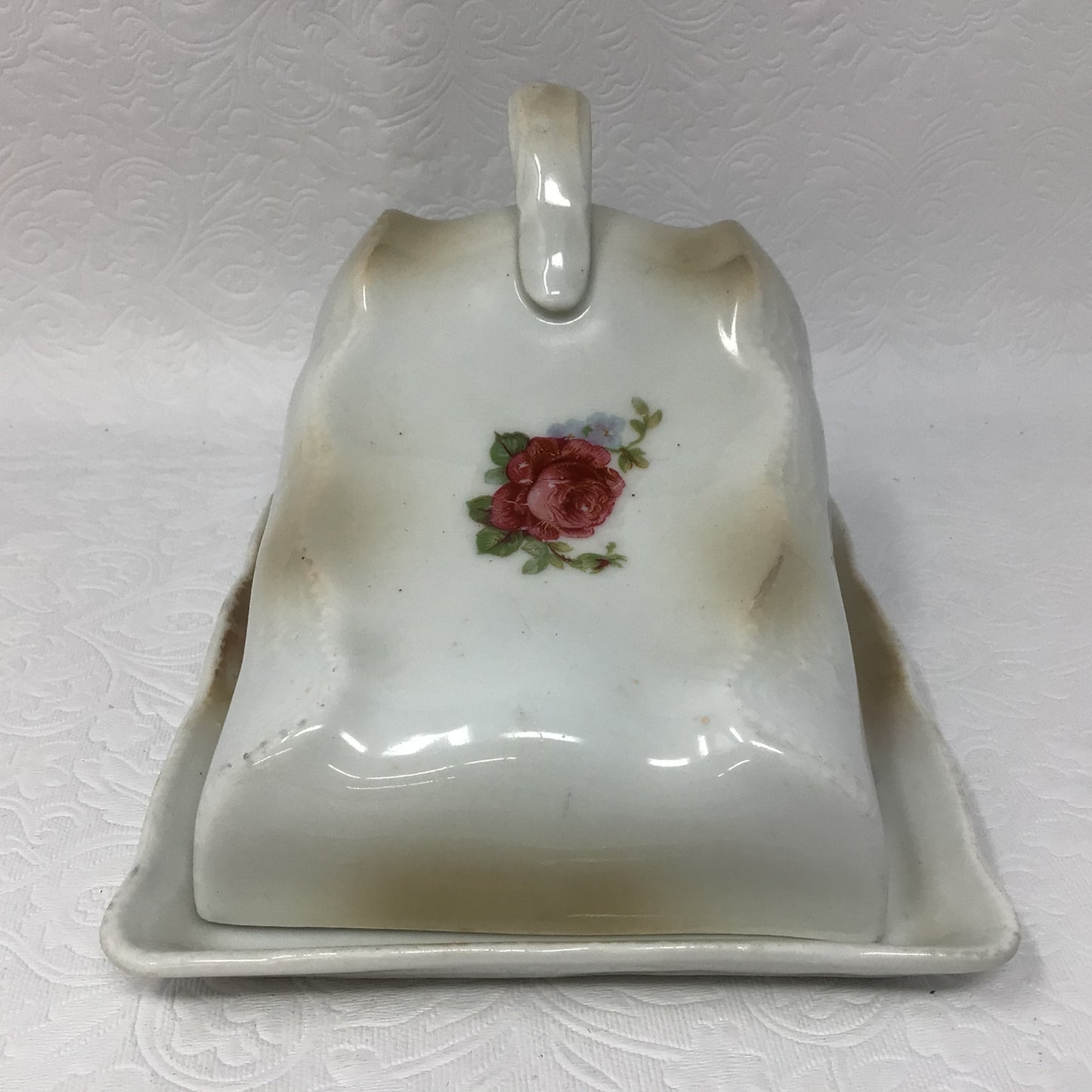 Vintage Rose Cheese Dish