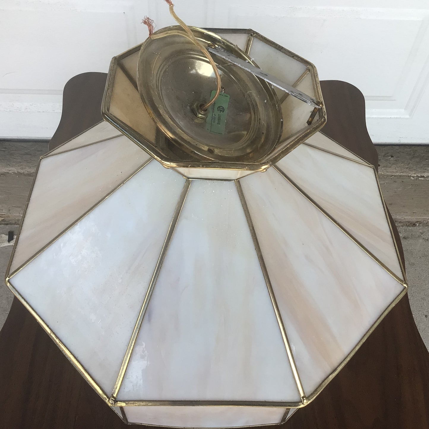 Octagonal Tiffany Style Stained Glass Light Fixture