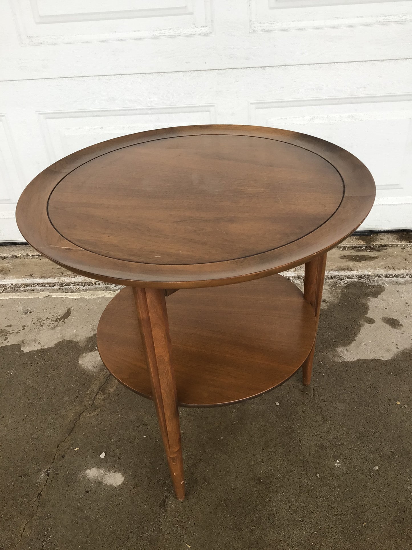 MCM Round Side Table