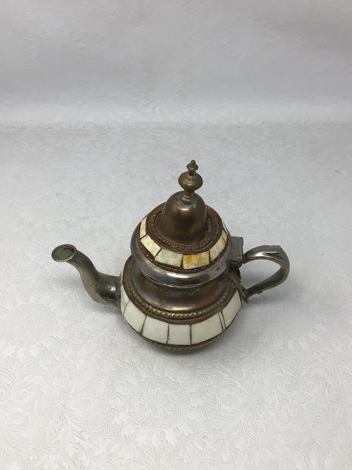 Vintage Moroccan Handmade Metal Teapot