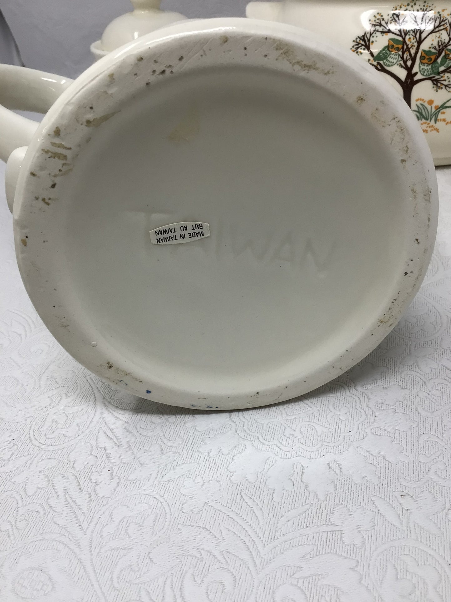 1970s Owl and Tree Tea Set