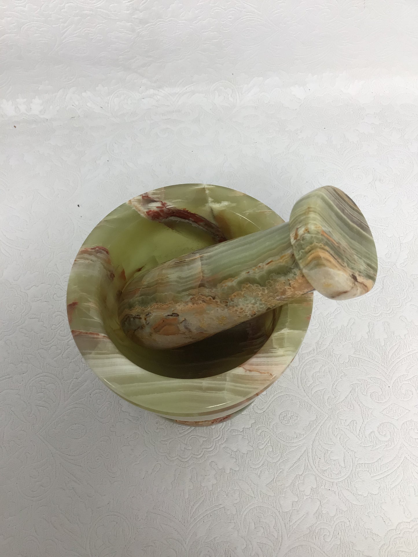Green Onyx Mortar and Pestle Set