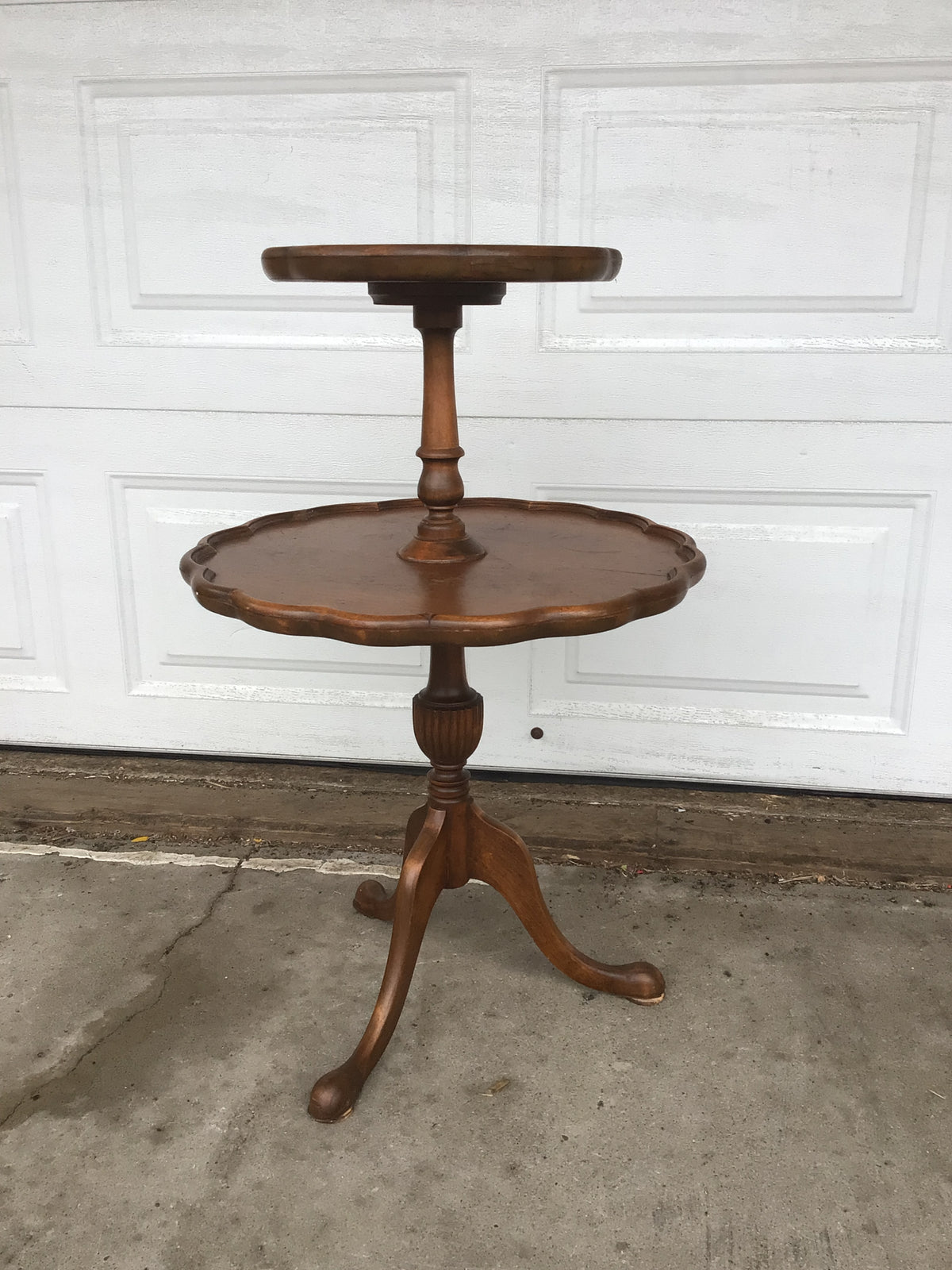 Vintage Two-Tier Accent Table