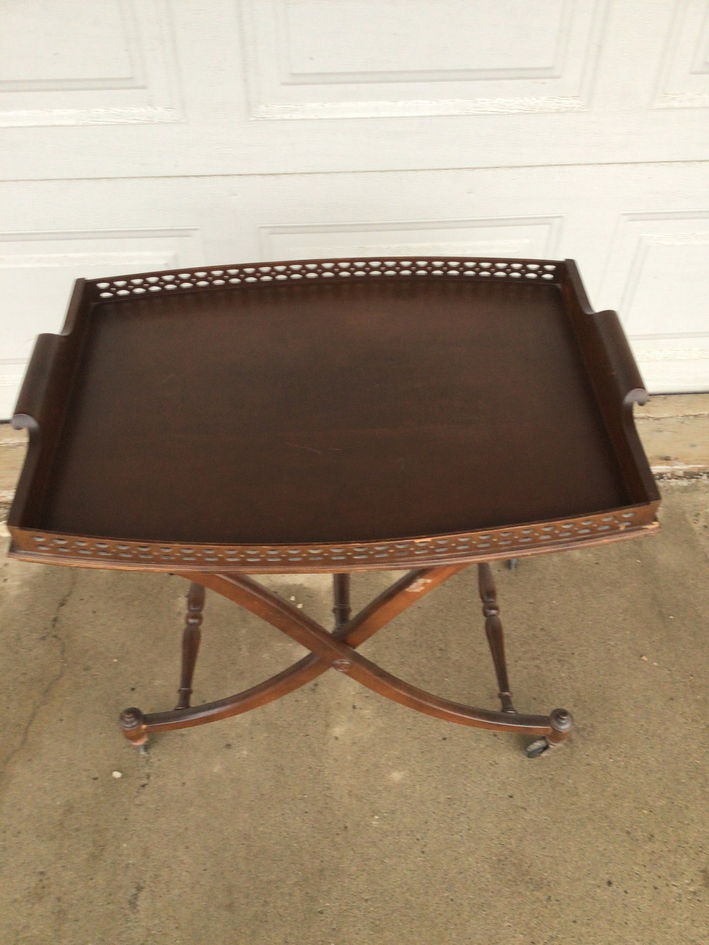Vintage Folding Butlers Tray Table