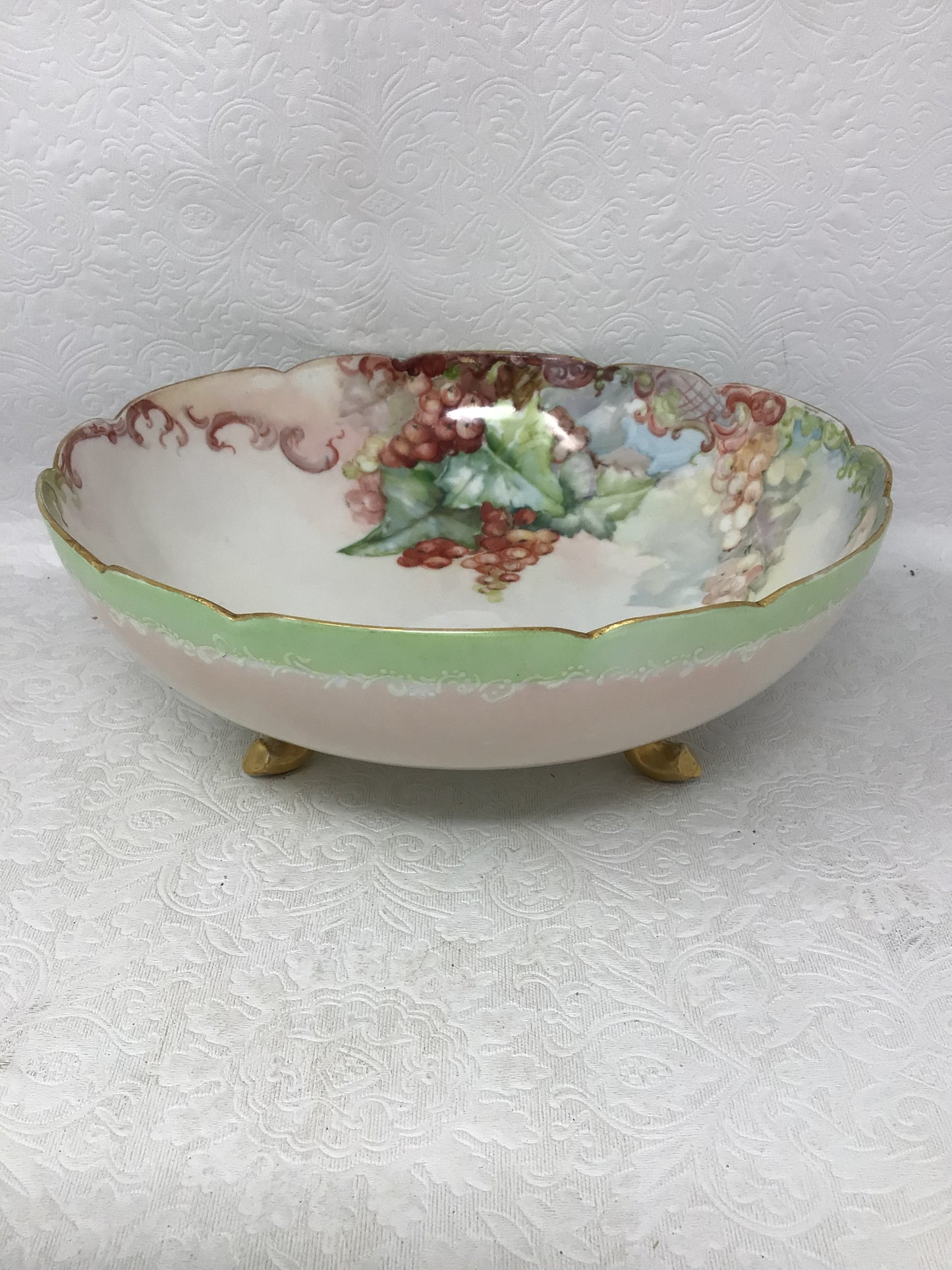 Hand Painted Porcelain Fruit Bowl