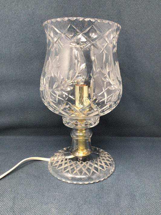 Vintage Cut Crystal Bedside Lamp