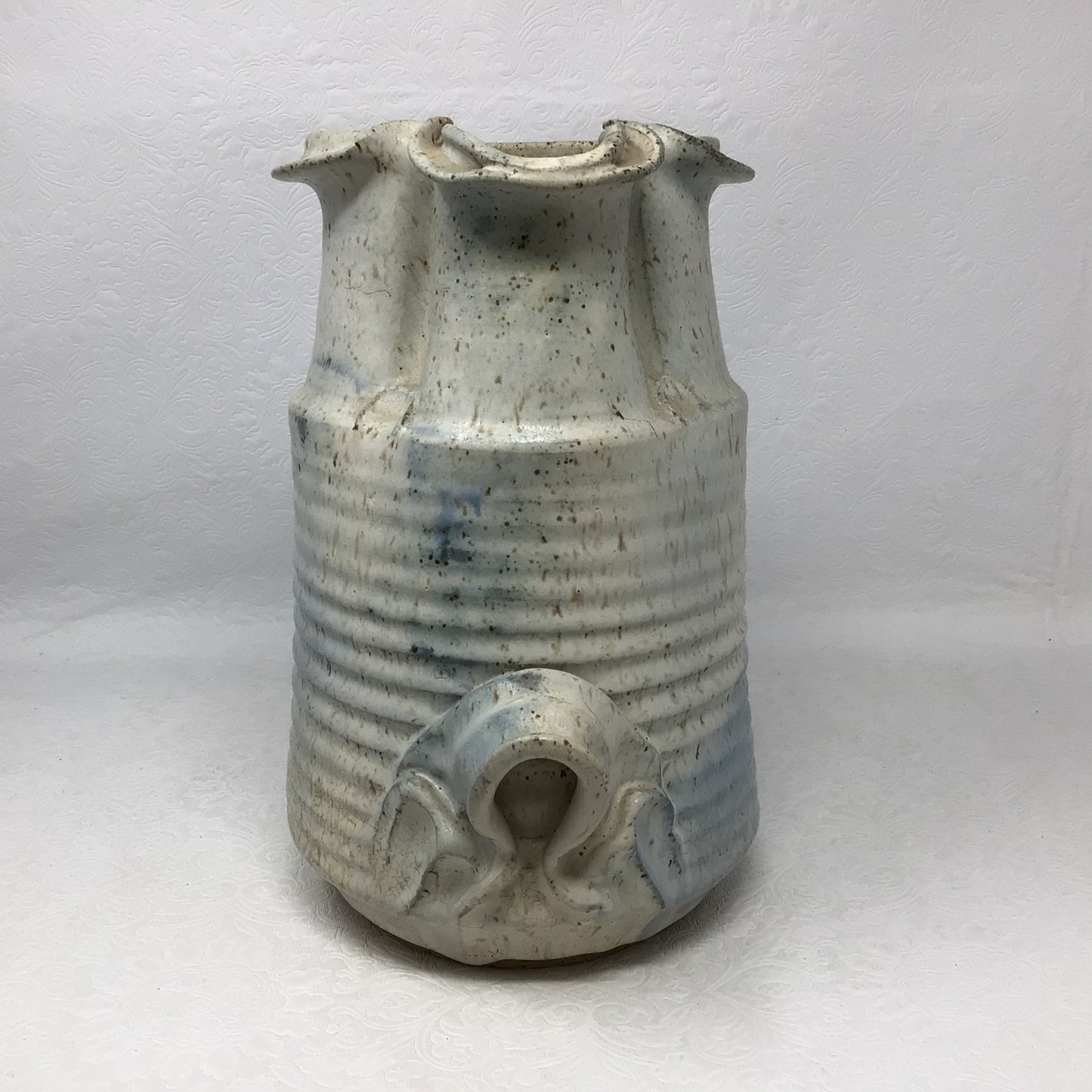 Two-Toned Hand Thrown Pottery Jug