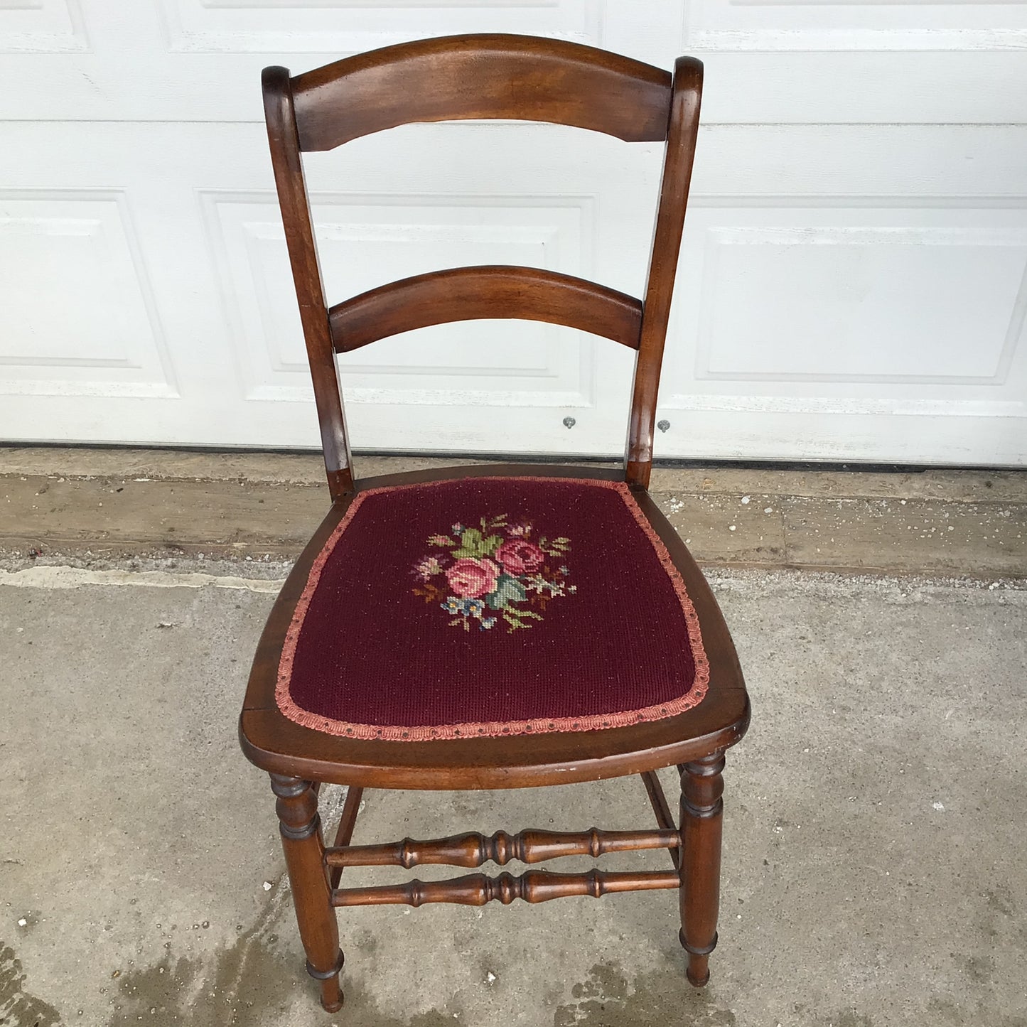 Vintage Embroidered Chair