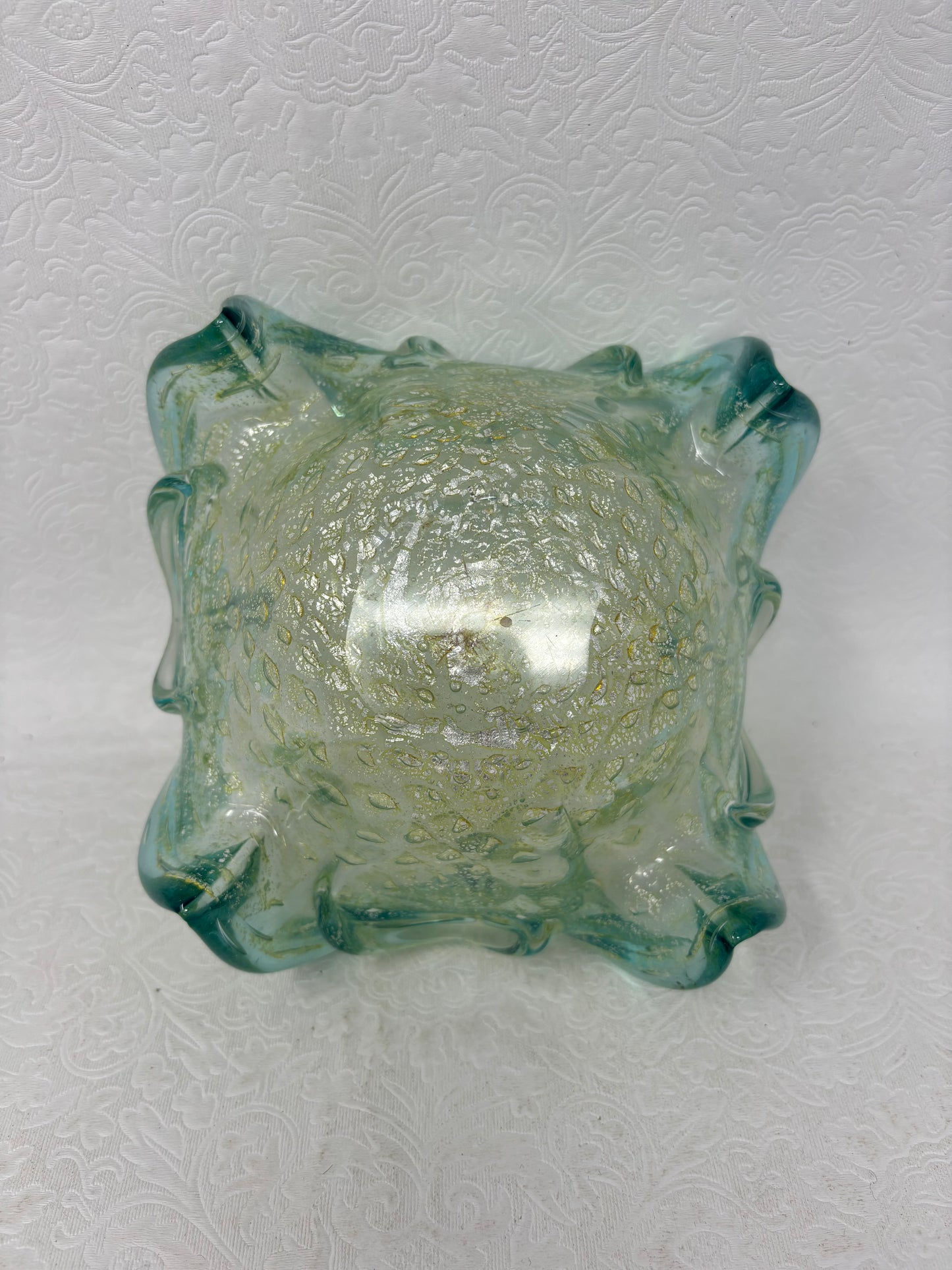 Vintage Italian Murano Like Blown Art Glass Bowl