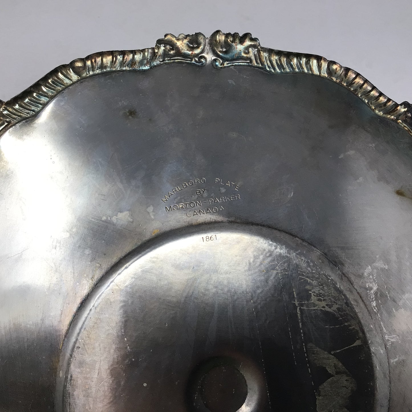 Antique Silver Serving Tray