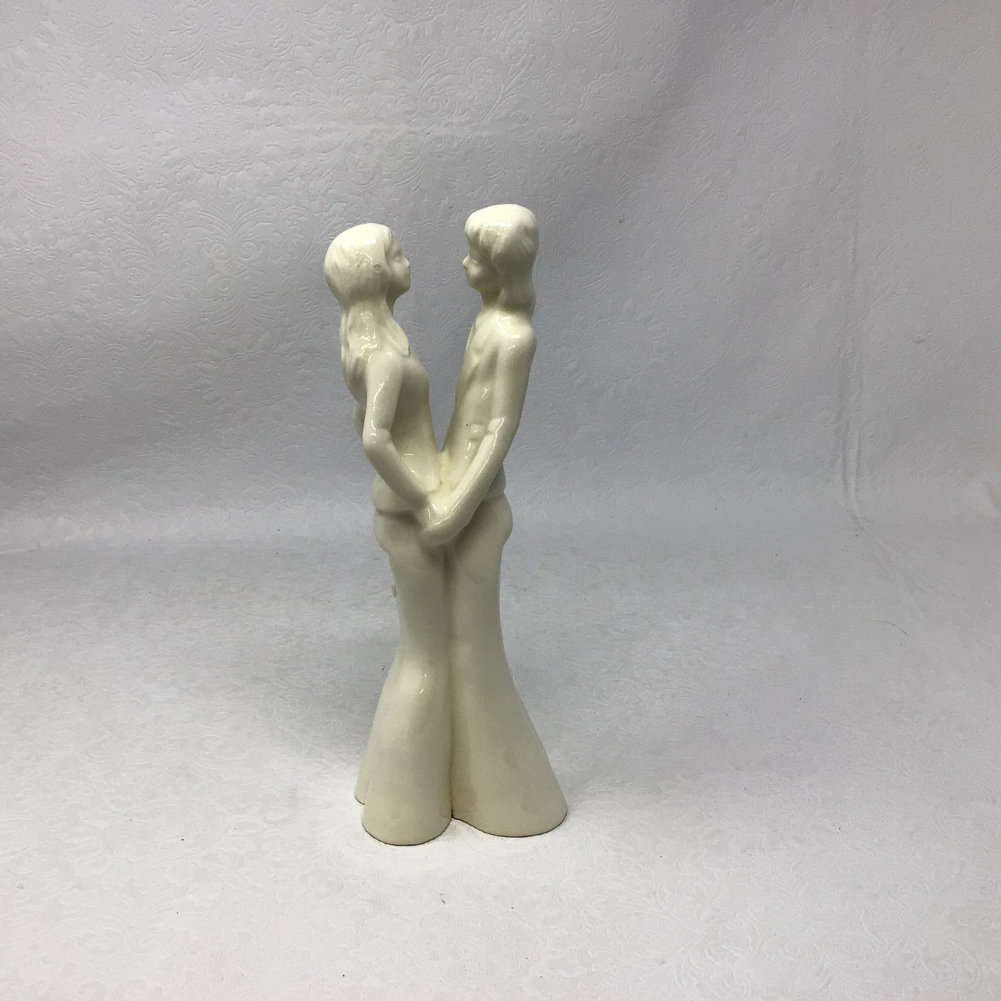 White Vintage Couple Figurine