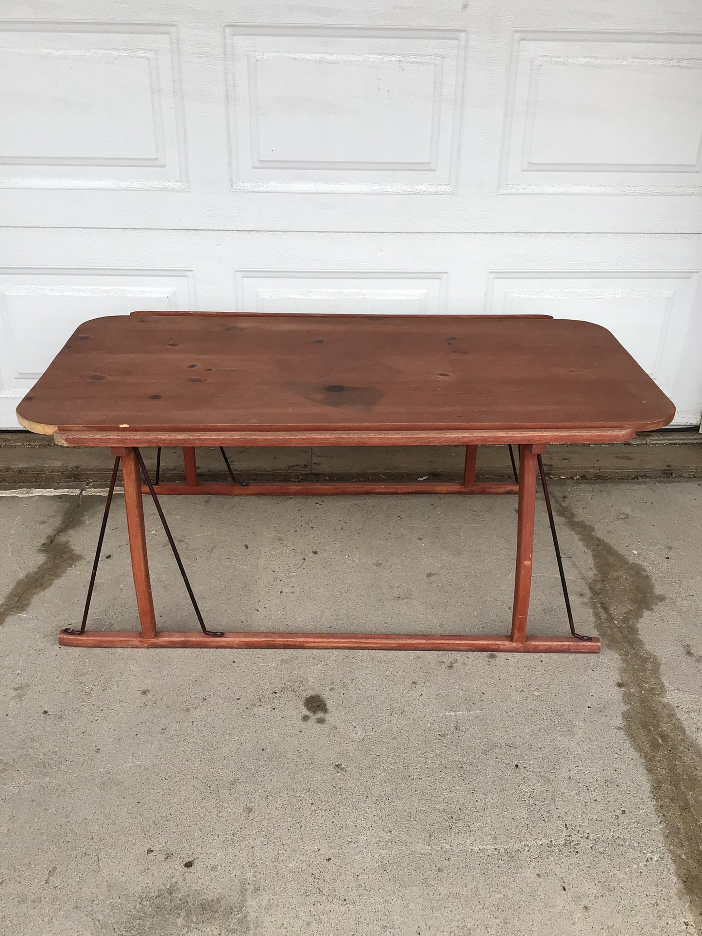 Wooden Sleigh Coffee Table