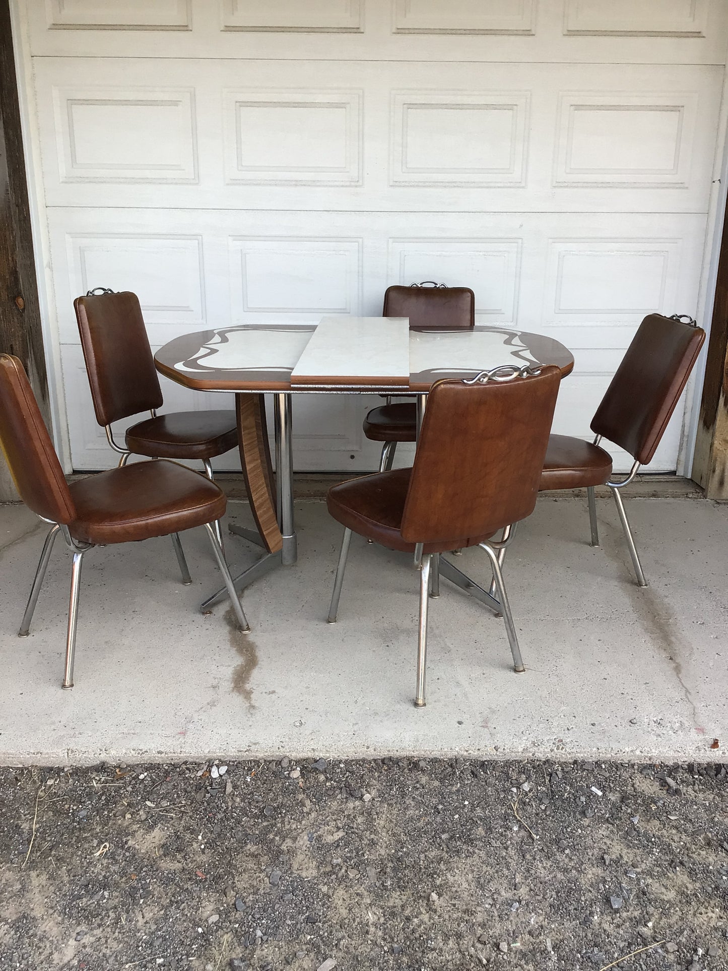 Retro Vintage Kitchen Table with 5 Chairs