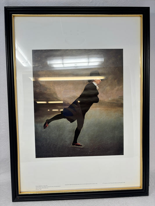 Print Of Reverend Robert Walker Skating on Duddingston Loch 1987