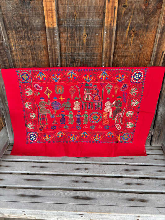 Aarong Cloth Embroidered Folk Art Tapestry