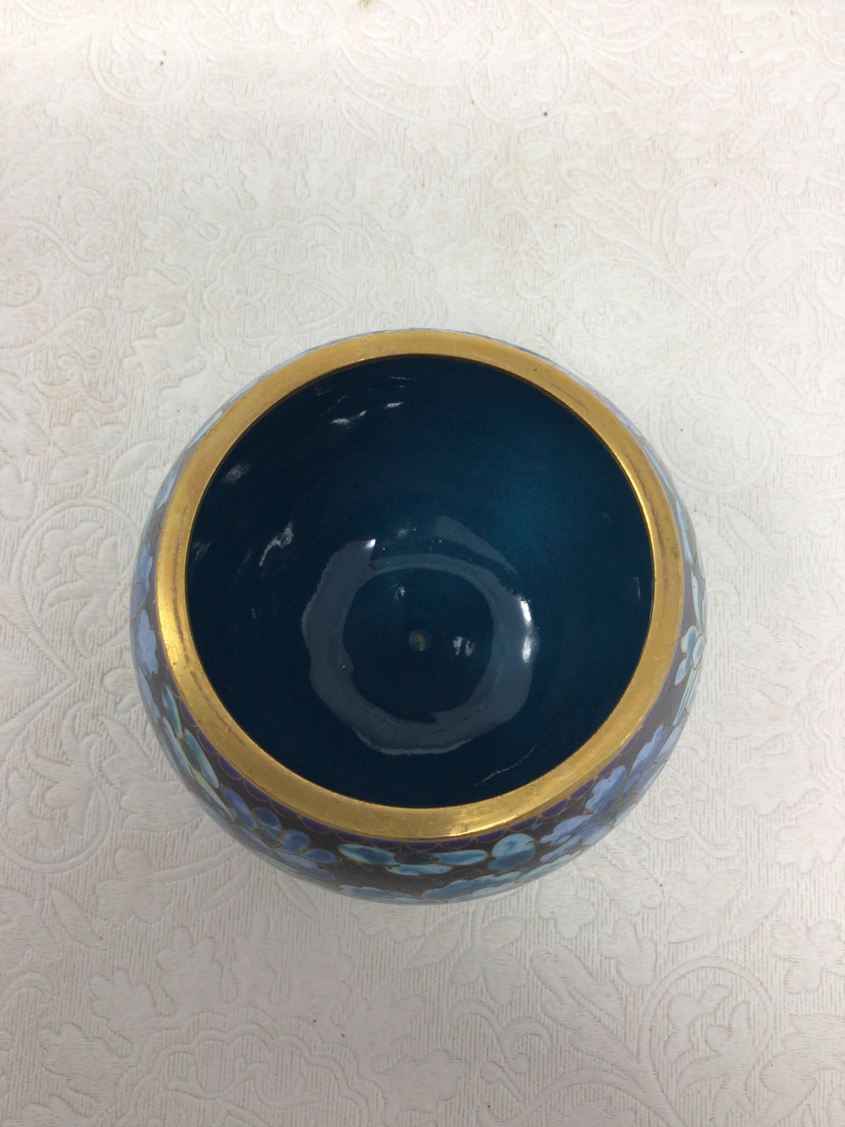 Chinese Cloisonné Pear Shaped Trinket Box