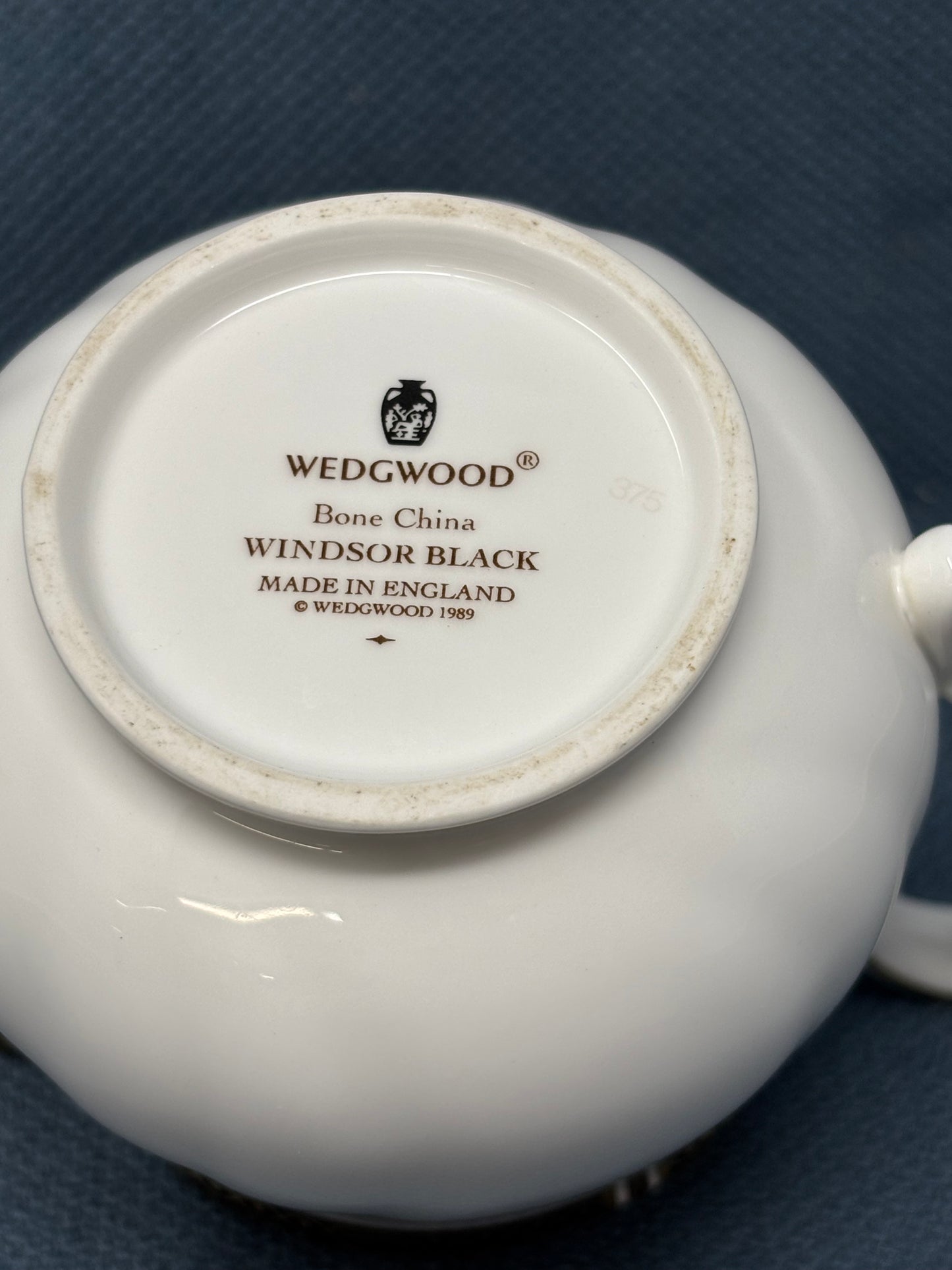 Wedgwood Windsor Black Creamer