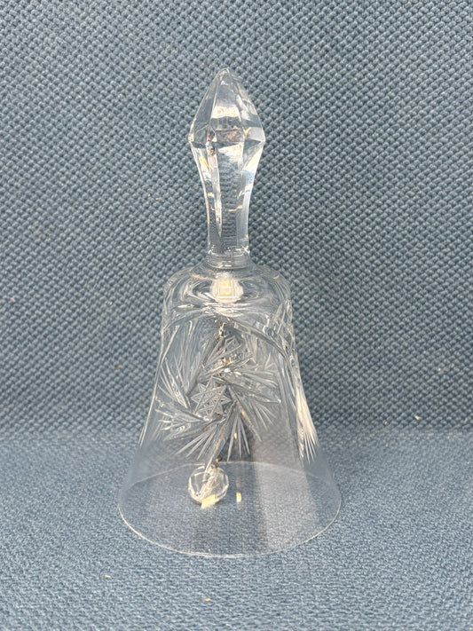 Vintage Crystal Pinwheel Pattern Bell