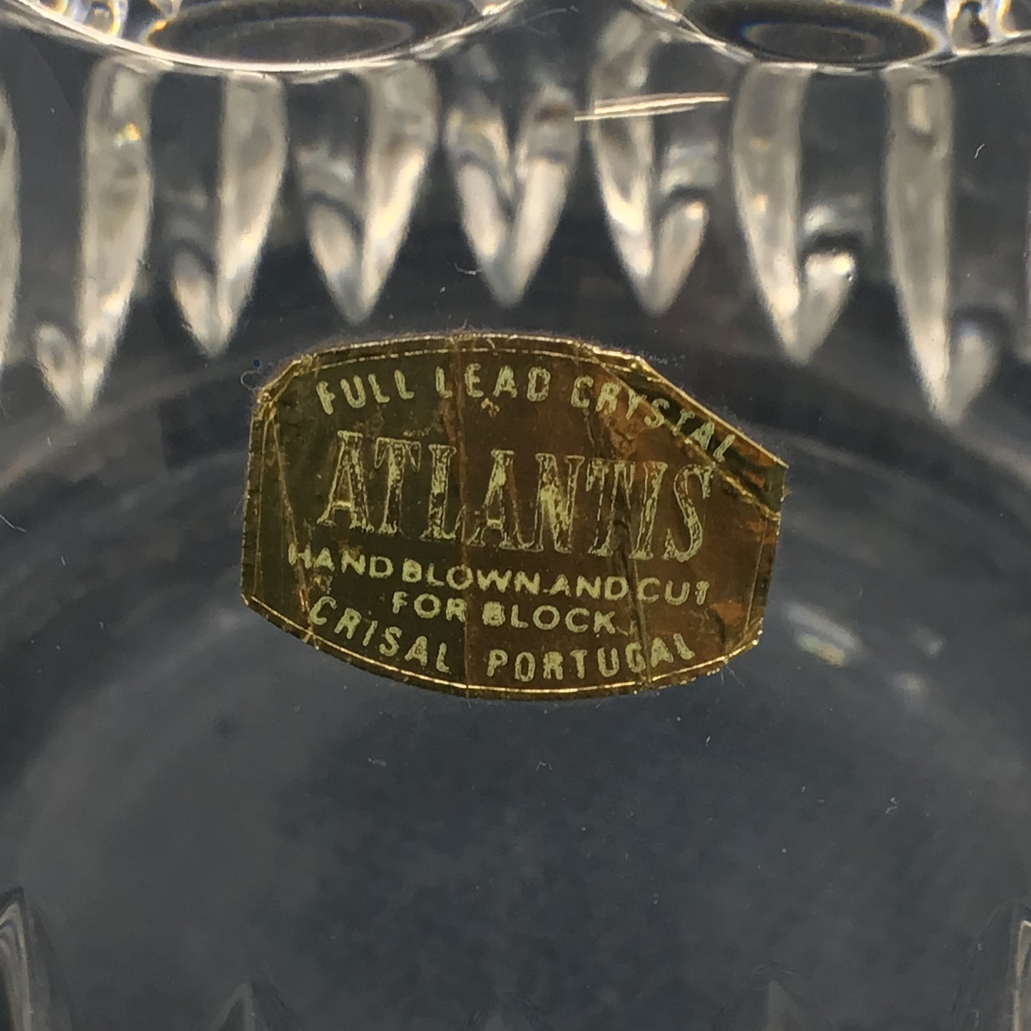 Vintage Atlantis Lead Crystal Decanter