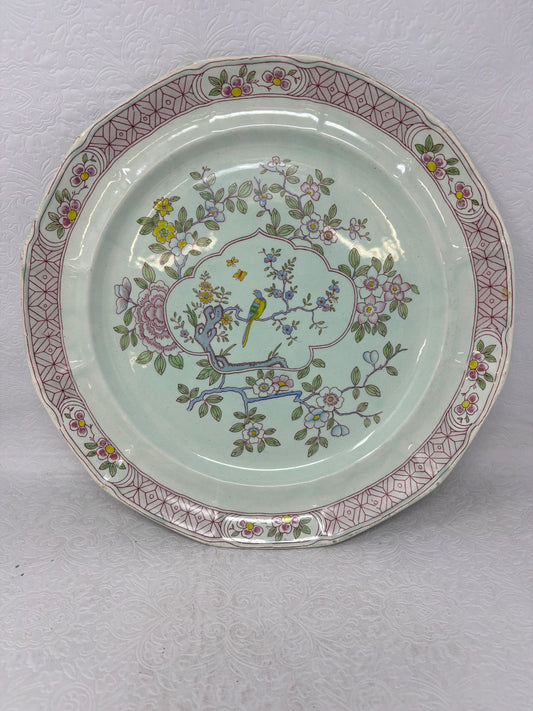 Vintage Adams Calyx Ware Singapore Bird Numbered Plate