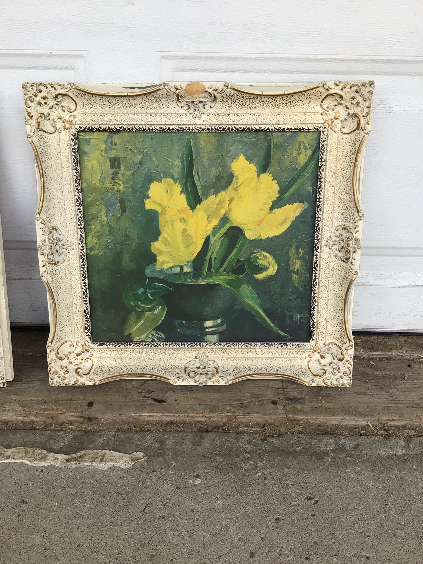 Set of 2 Nina Mason Booth Flower Oil Paintings