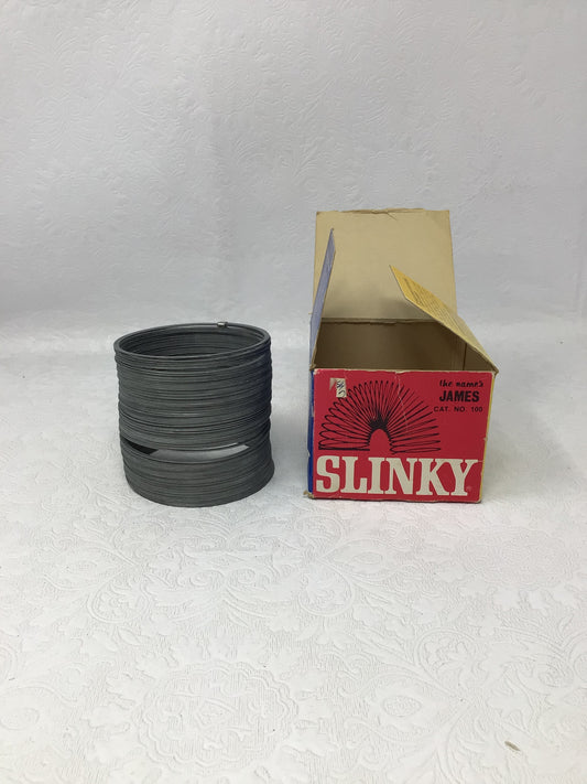 Vintage James Industries Metal Slinky Toy