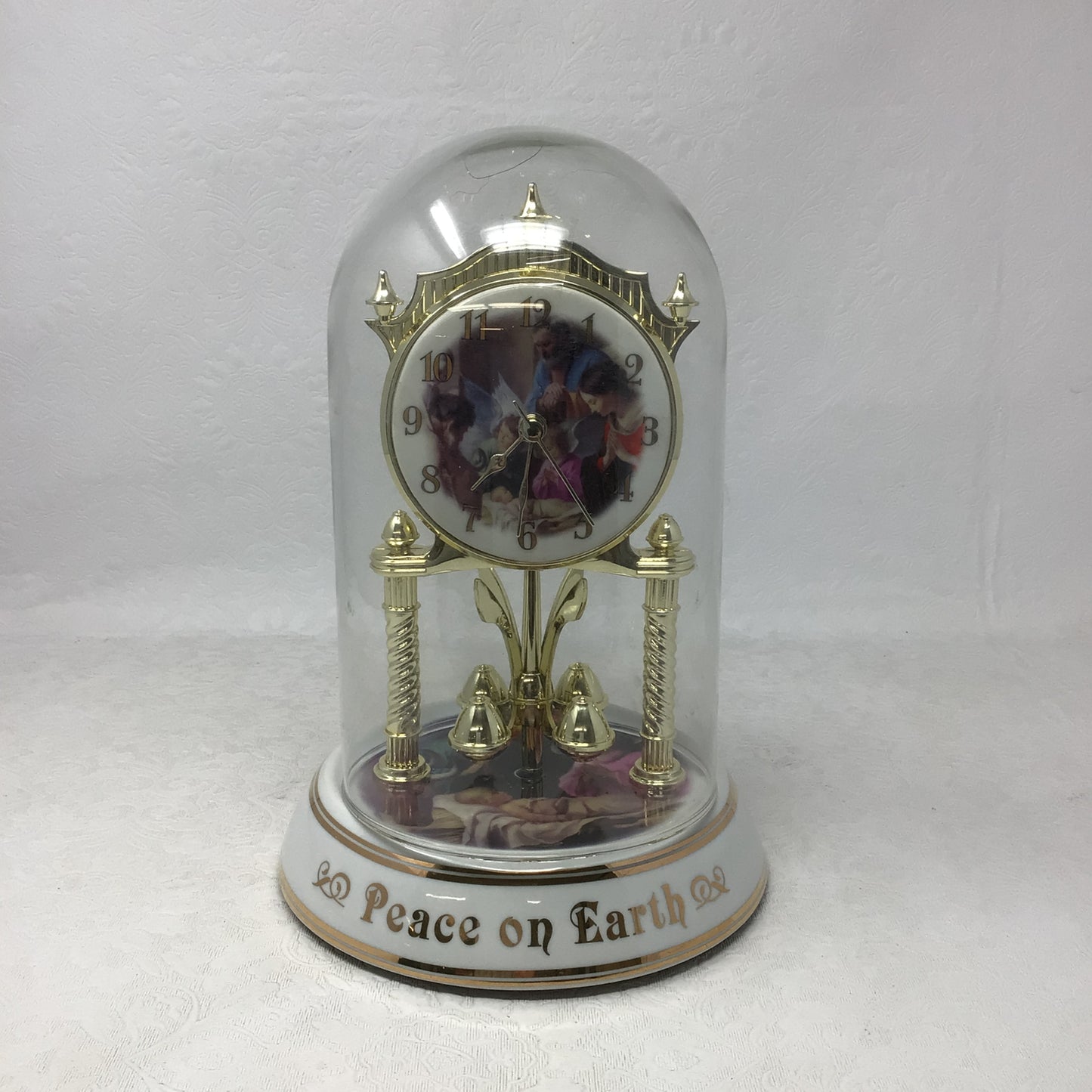 Peace on Earth Mantle Clock
