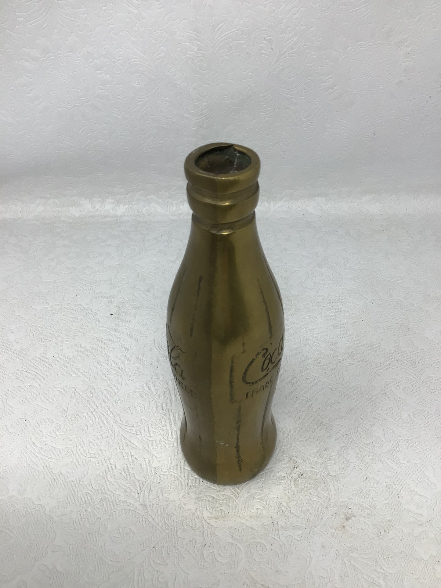 Vintage Brass Coca-Cola Bottle