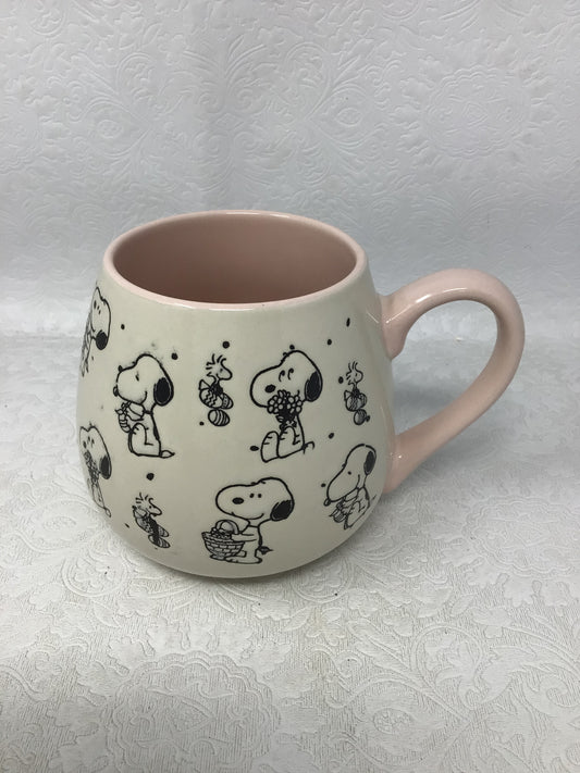 Gibson Snoopy and Woodstock Stoneware Mug