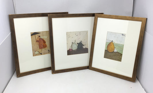 Set of 3 Creative Art Paintings by British Artist Sam Toft