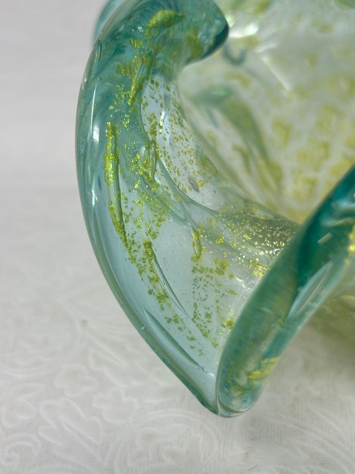 Vintage Italian Murano Like Blown Art Glass Bowl