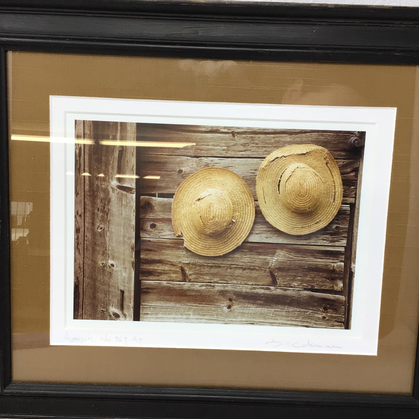 Bill Coleman Framed Print Of Straw On Barn board #969