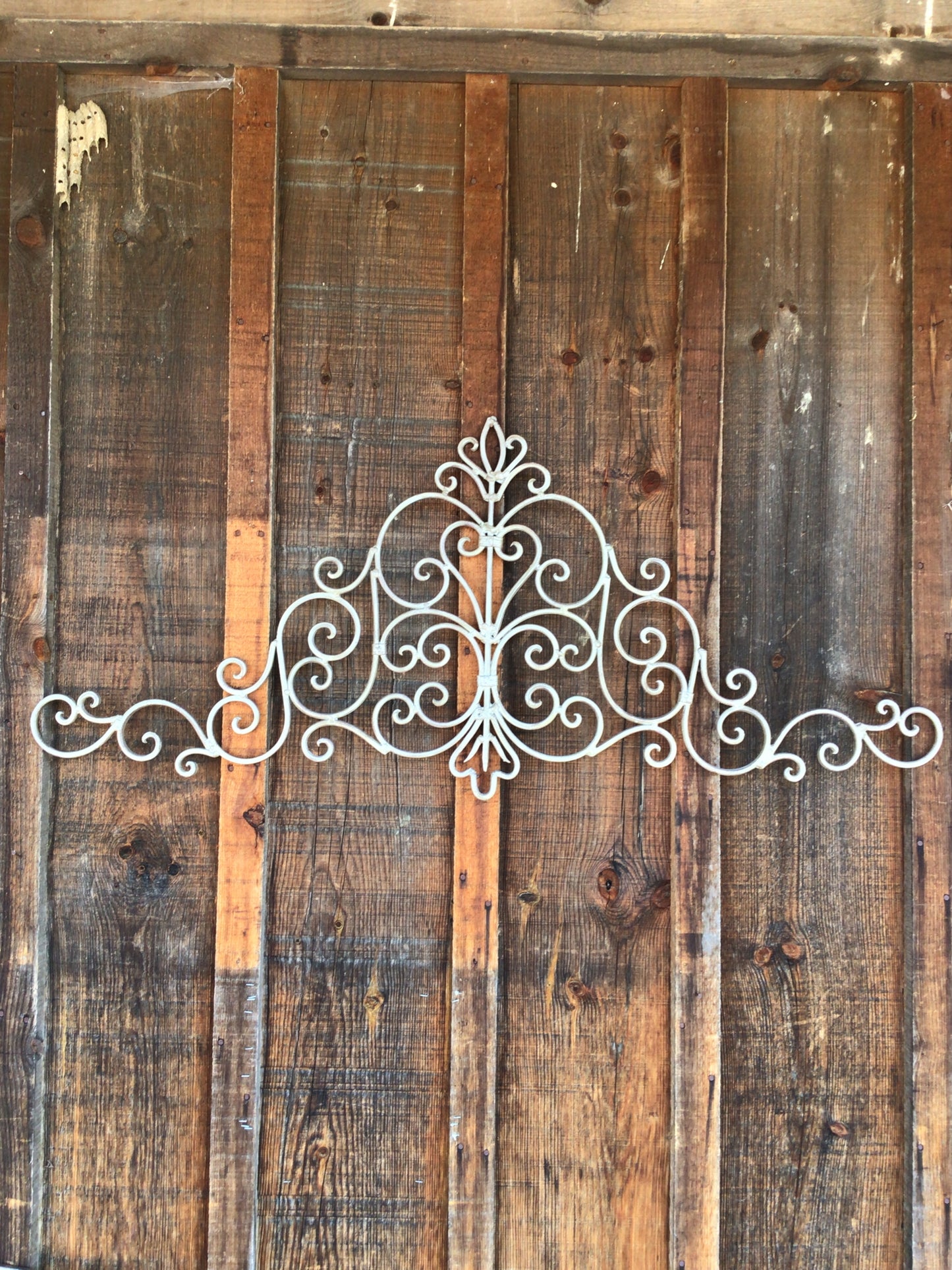 Wrought Iron Scroll Pediment