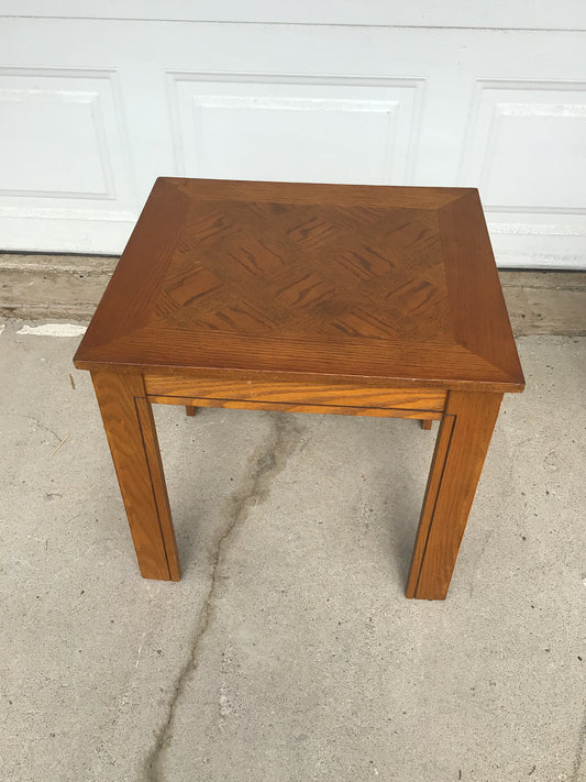 Oak End Table