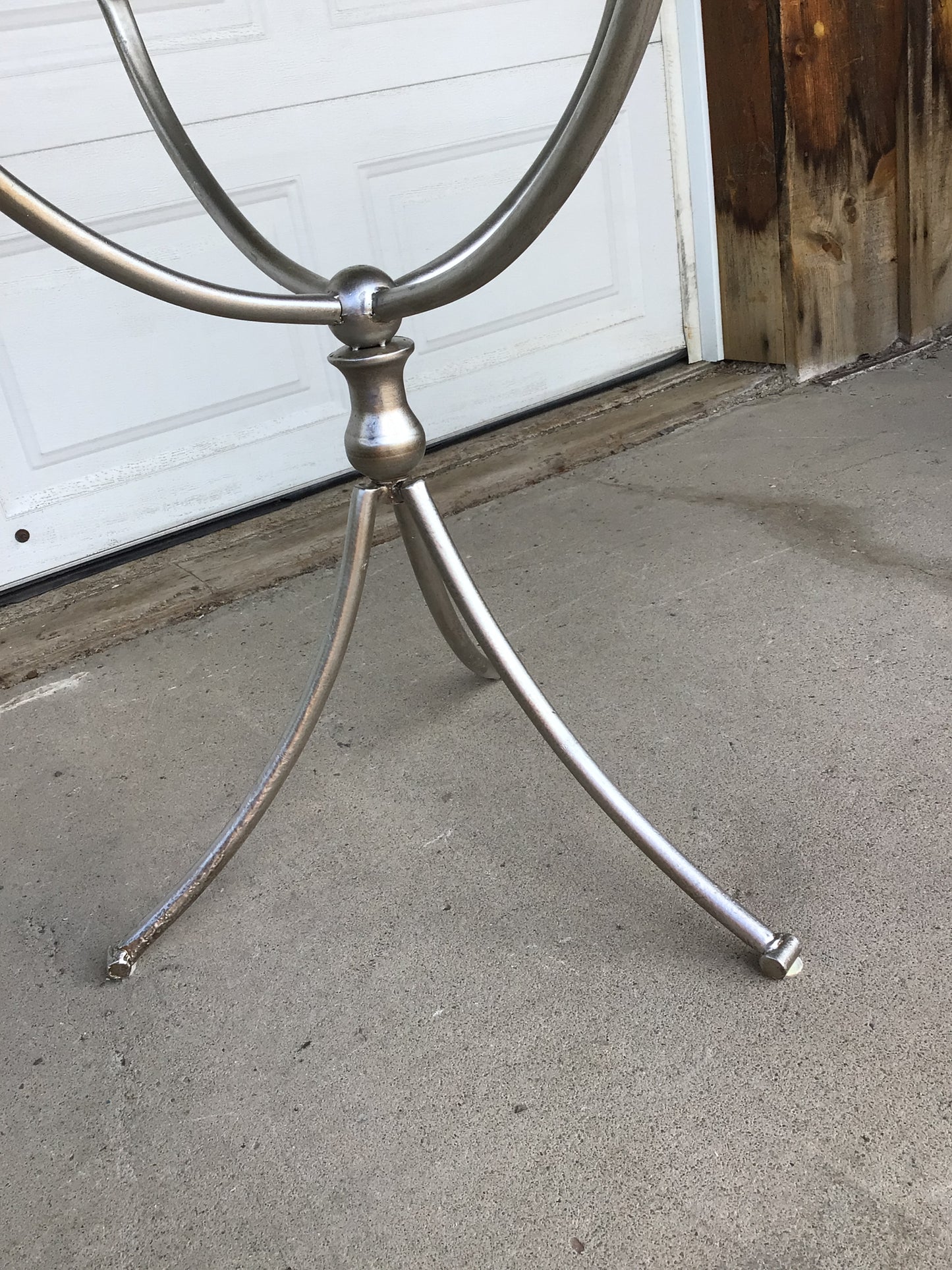 Metal & Glass Accent Table
