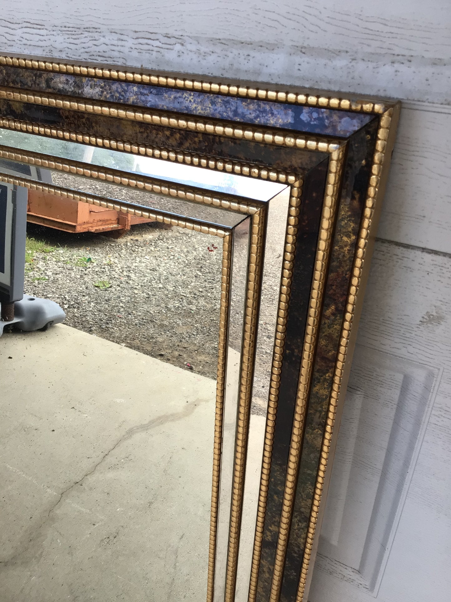 Large Gold and Brown Mirror
