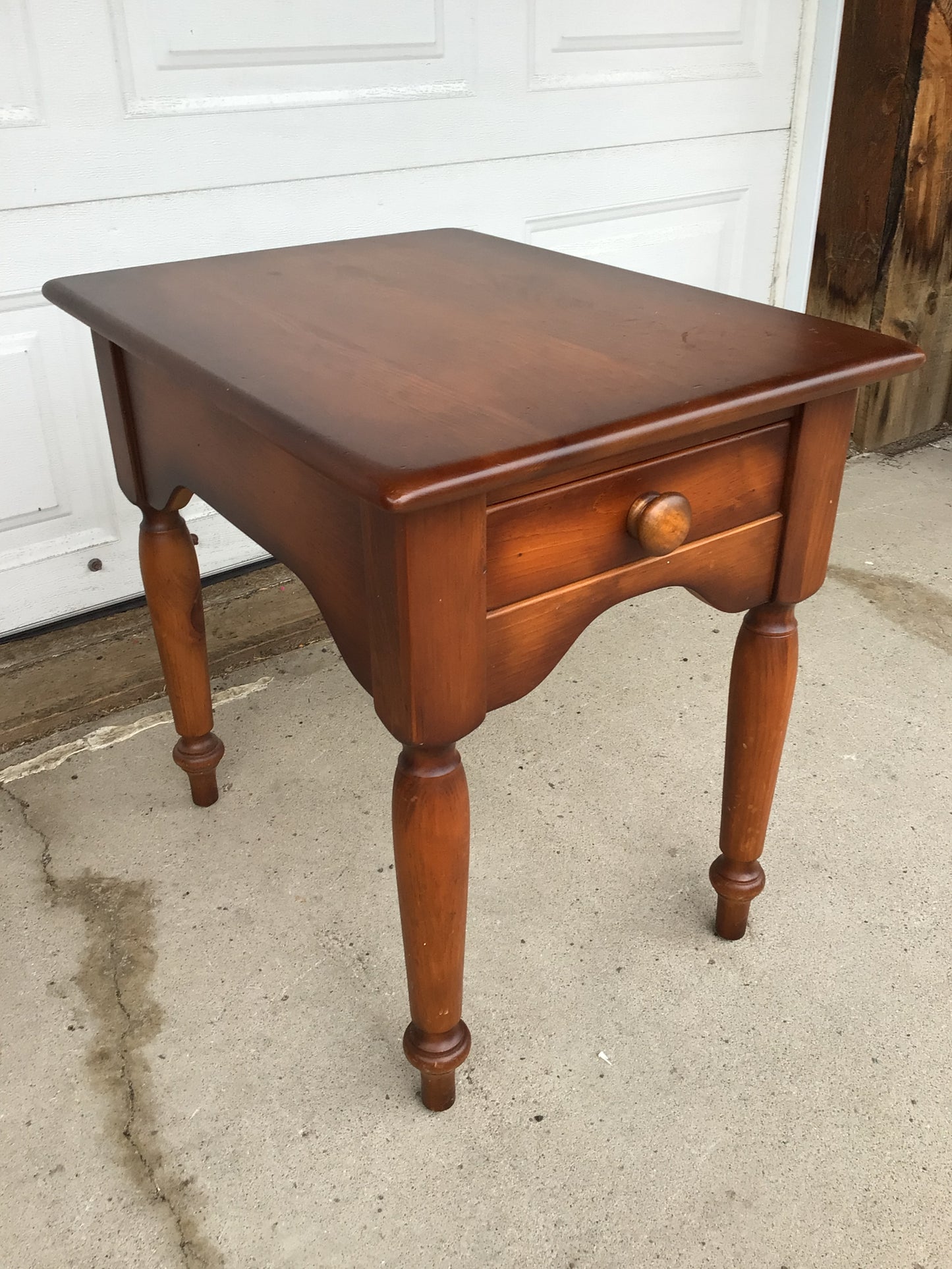 Vintage Solid Pine Side Table