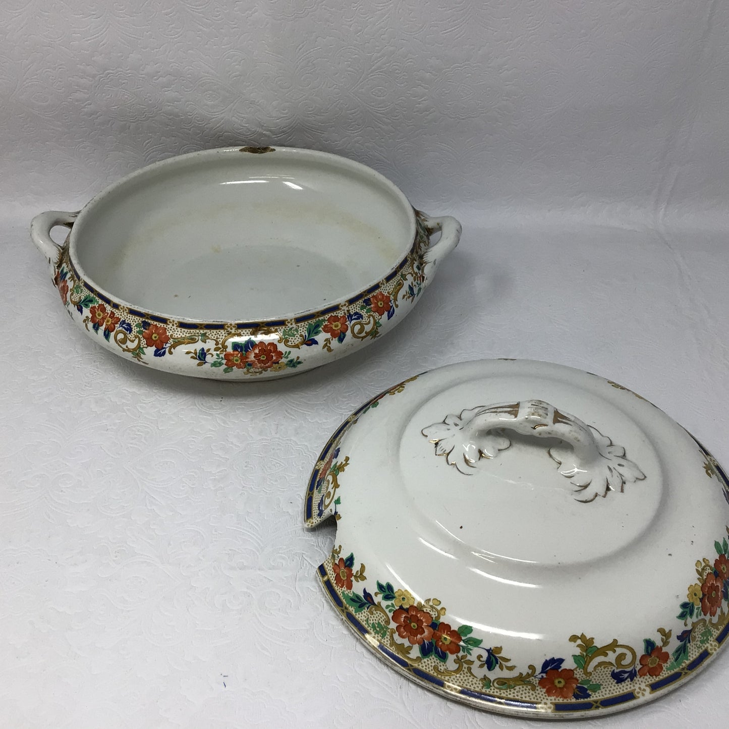 Set of 3 Vintage Losol Ware Kneeling & Co. LTD Art Decor Tureens