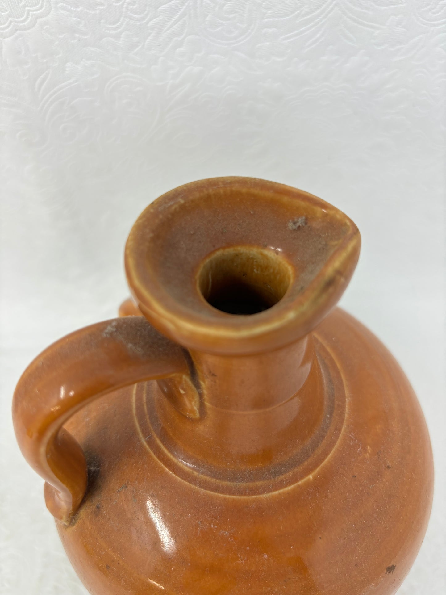 Vintage Donald Fisher Liquor Ceramic Stoneware Jug