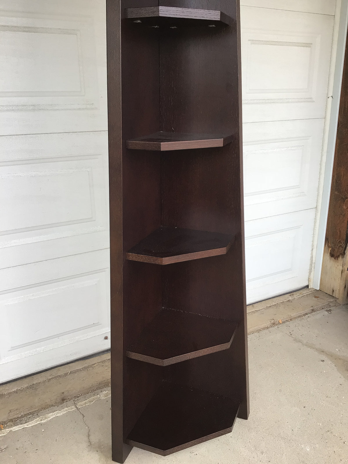 Tall Corner Bookshelf