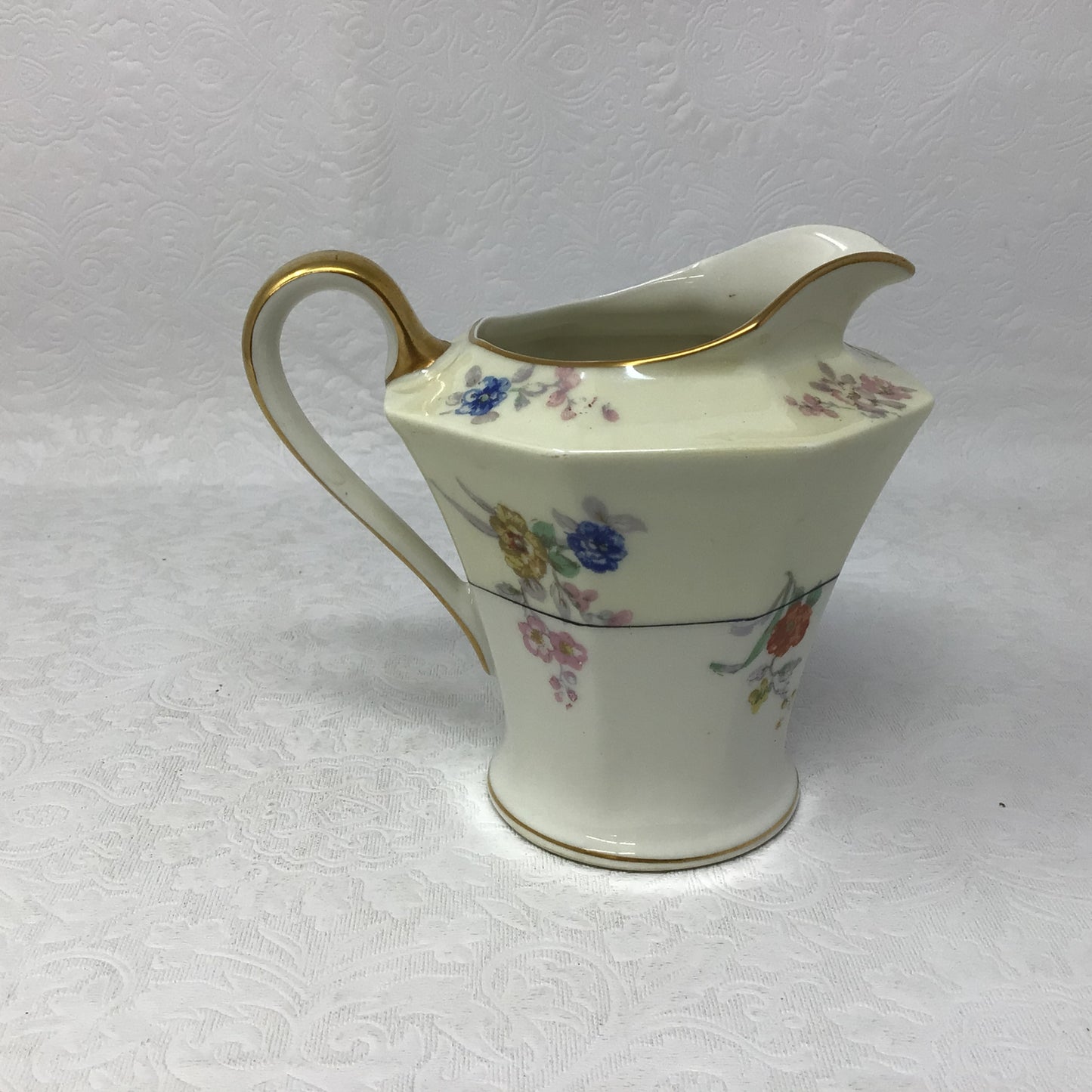 Theodore Haviland Limoges “Jewel” Shaped Creamer